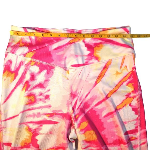 Cabana By Crown & Ivy Leggings With Swirl Colors Of Pink, Yellow, Orange & White - Picture 5 of 13